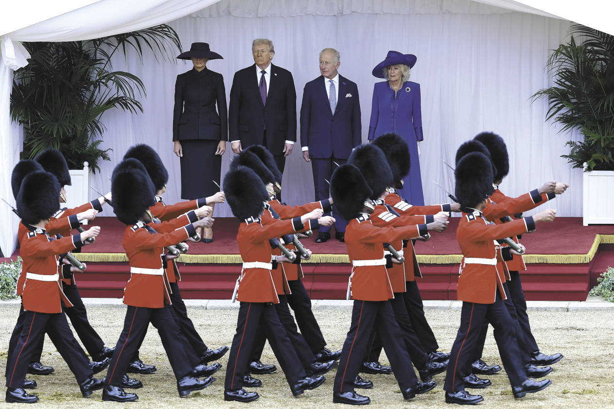 隆重仪式难掩分歧！王室招待特朗普，英美“各怀心事”